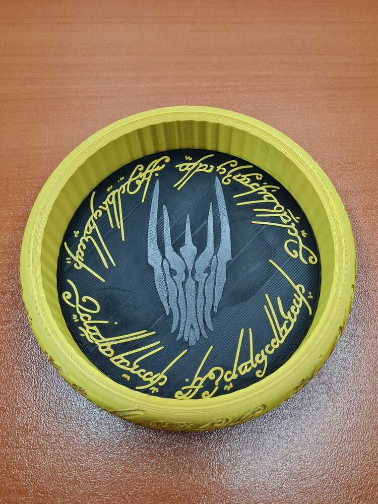 Tek Yüzük Bardak Altlığı 3D Baskı Koleksiyon Parçası