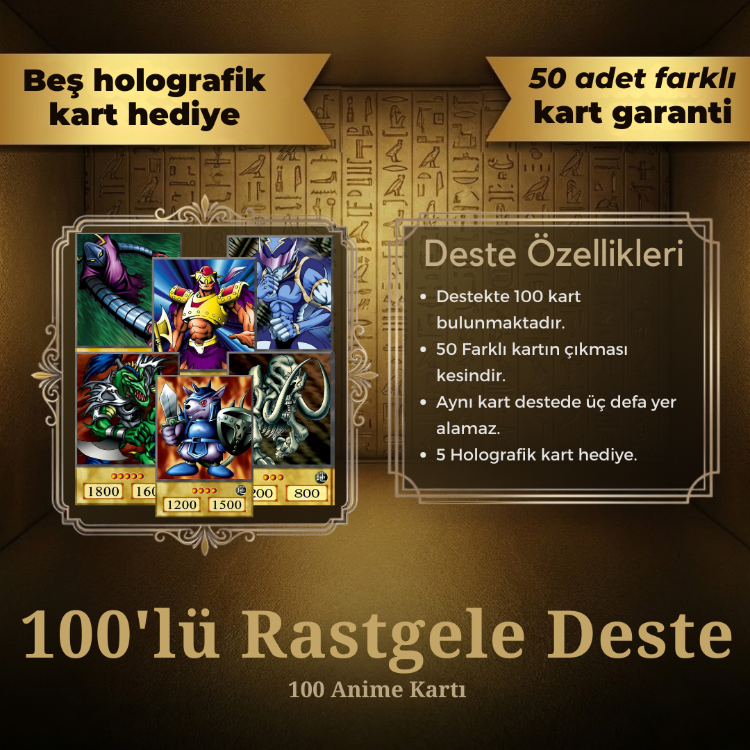 Yu-Gi-Oh! 100'lü Rastgele Anime Destesi