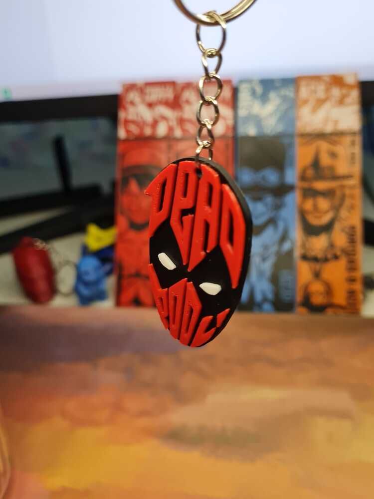 Deadpool 3D Baskı Anahtarlık