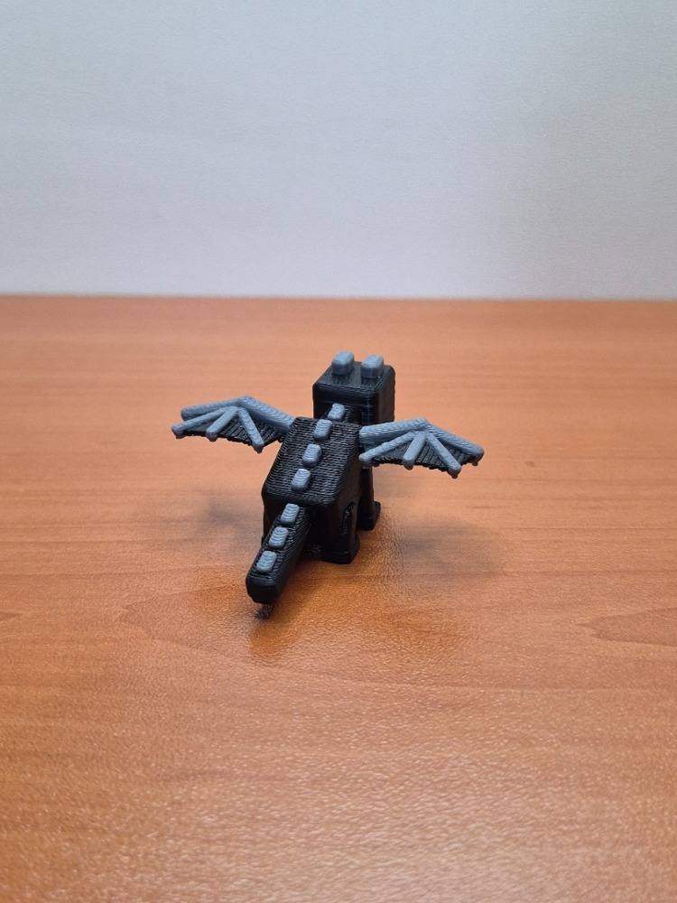 Minecraft Ender Ejderhası 3D Figür