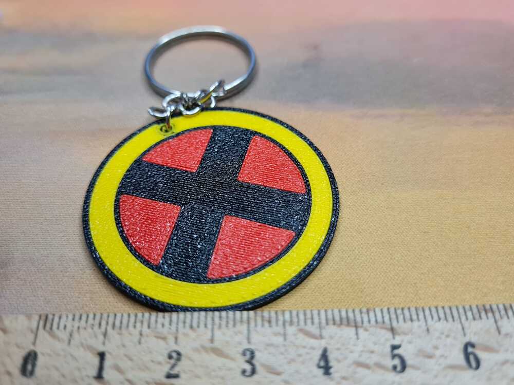X-Men Logo 3D Baskı Anahtarlık
