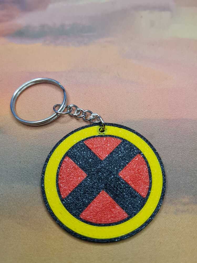 X-Men Logo 3D Baskı Anahtarlık
