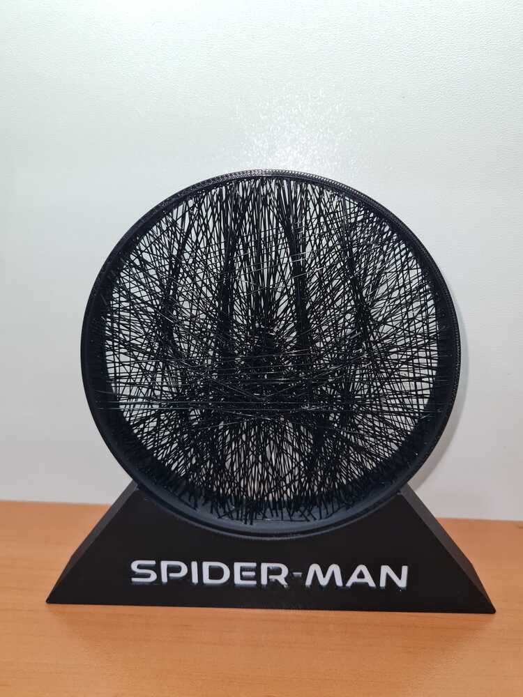 Spider-Man Ağ Logo 3D Baskı Koleksiyon Parçası