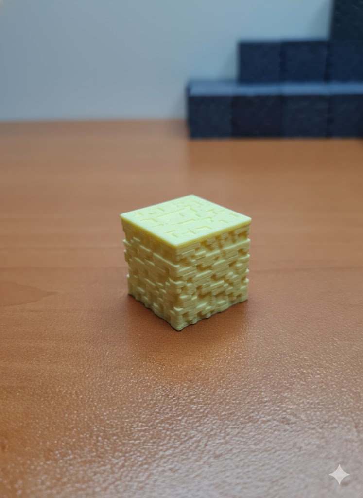 Piksel Tasarım Dekoratif Kum Bloğu - 1 Adet 3D Baskı Oyun Dekoru
