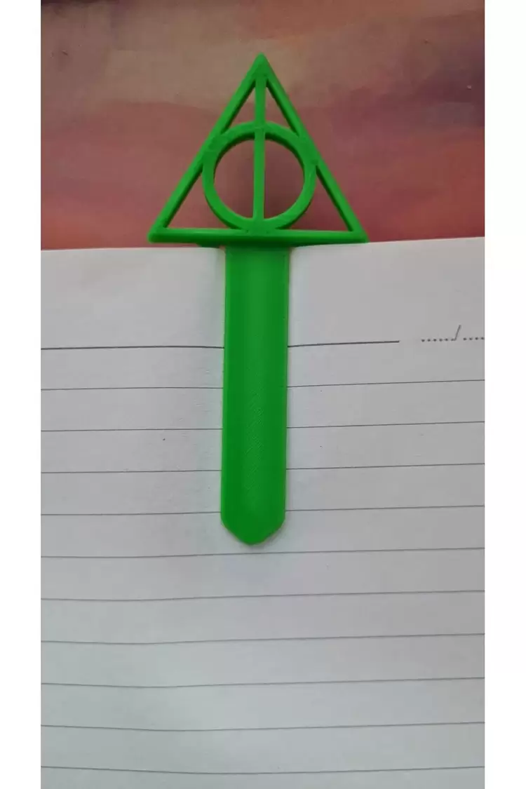 Harry Potter Ölüm Yadigarları Kitap Ayracı (Yeşil)