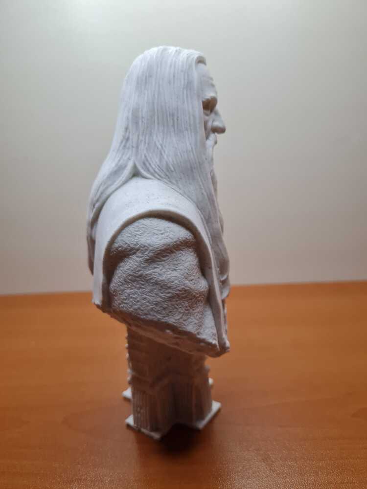 Saruman Büst 3D Baskı Koleksiyon Parçası