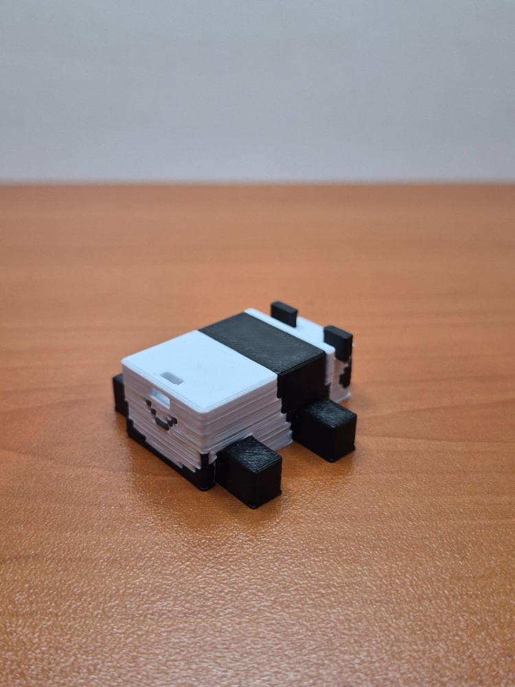 Minecraft Panda 3D Figür