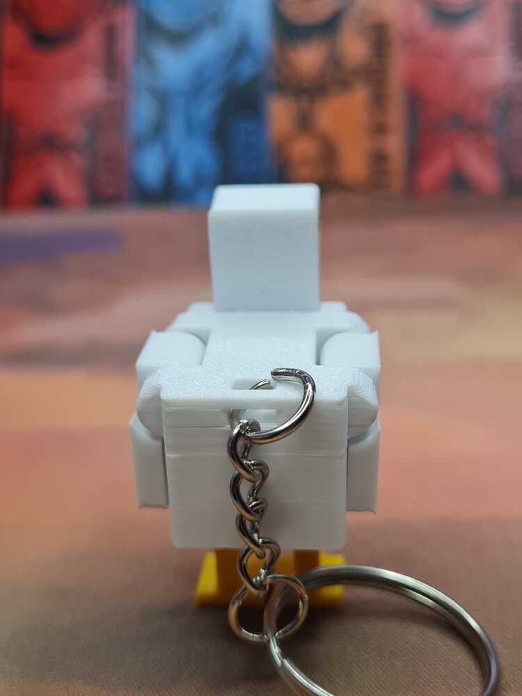 Minecraft Hareketli Tavuk Anahtarlık