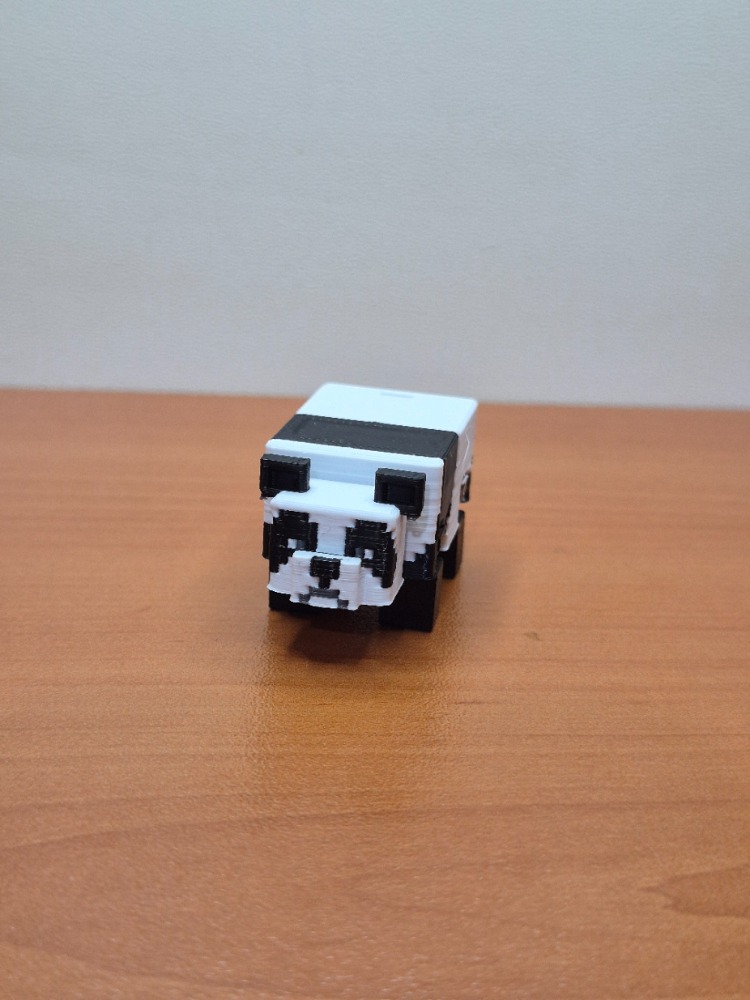 Minecraft Panda 3D Figür