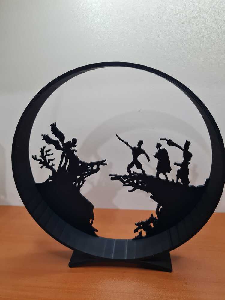 Harry Potter Üç Büyücü Kardeş Dekoratif Figür
