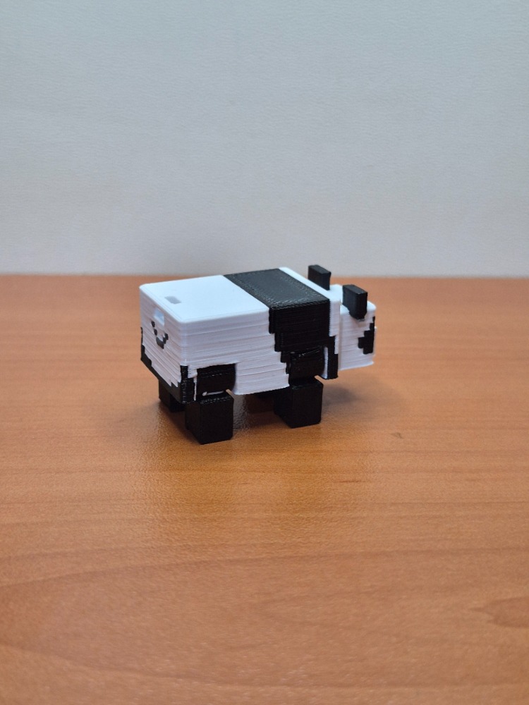 Minecraft Panda 3D Figür