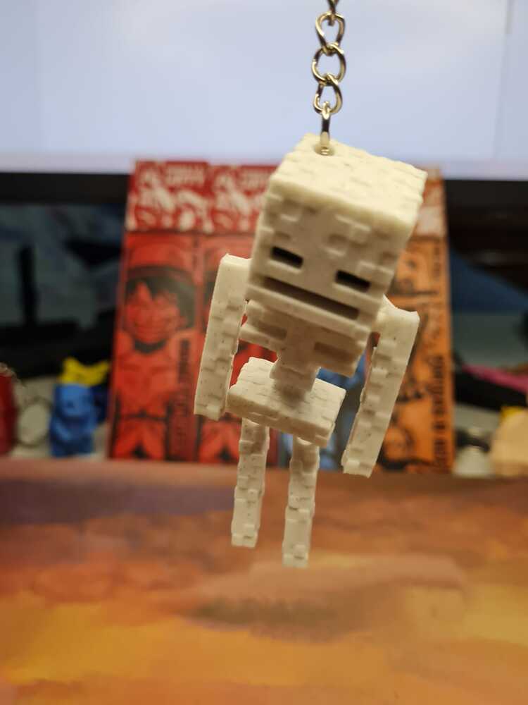 Minecraft İskelet Hareketli Anahtarlık