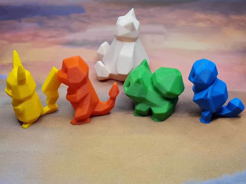 Minimalist Tasarım Pokemon 5'li 4cm'lik Figür Seti