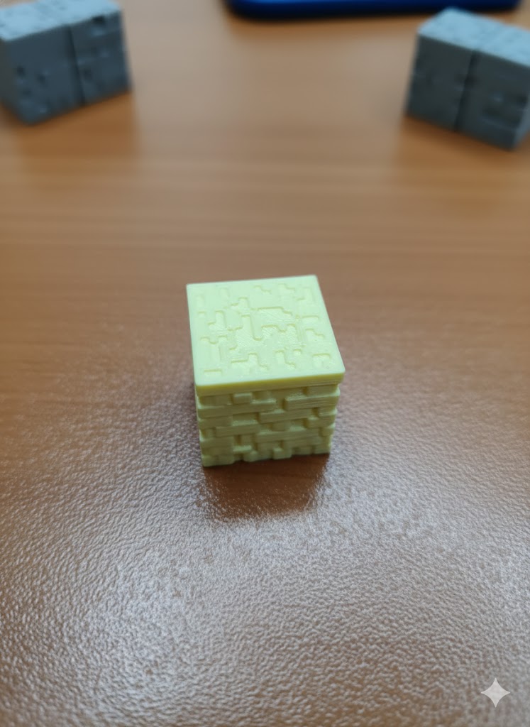 Piksel Tasarım Dekoratif Kum Bloğu - 1 Adet 3D Baskı Oyun Dekoru