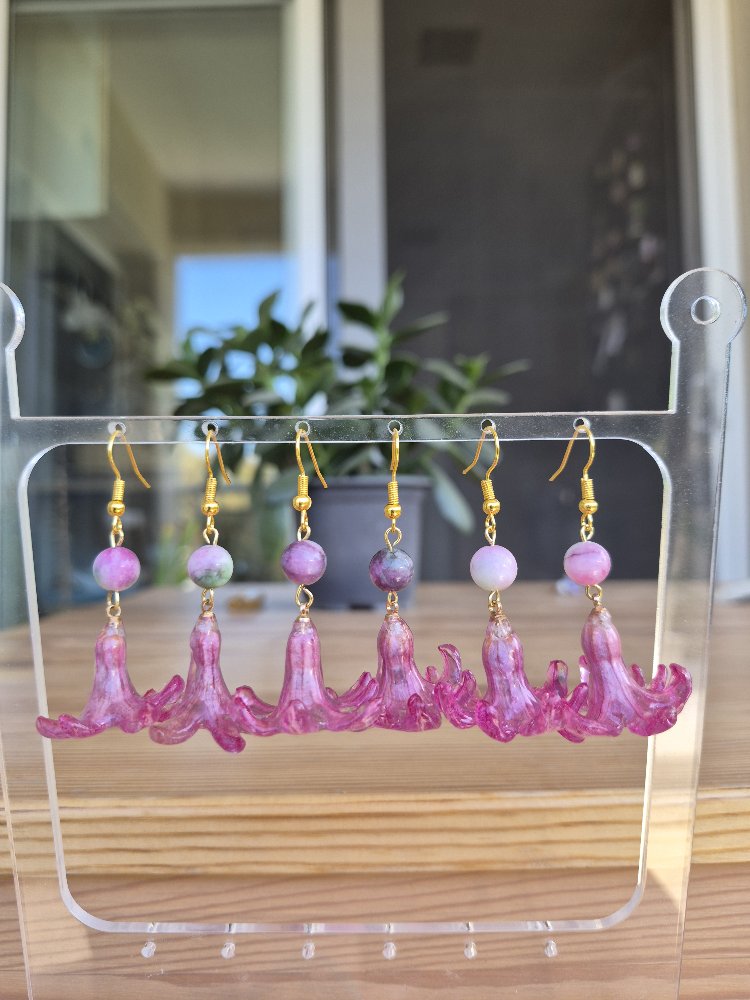 Pembe Sümbül Küpe