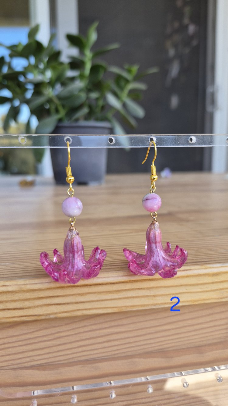 Pembe Sümbül Küpe