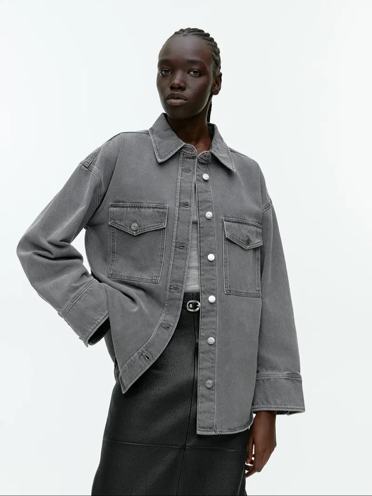 Arket Denim Gömlek - Gri