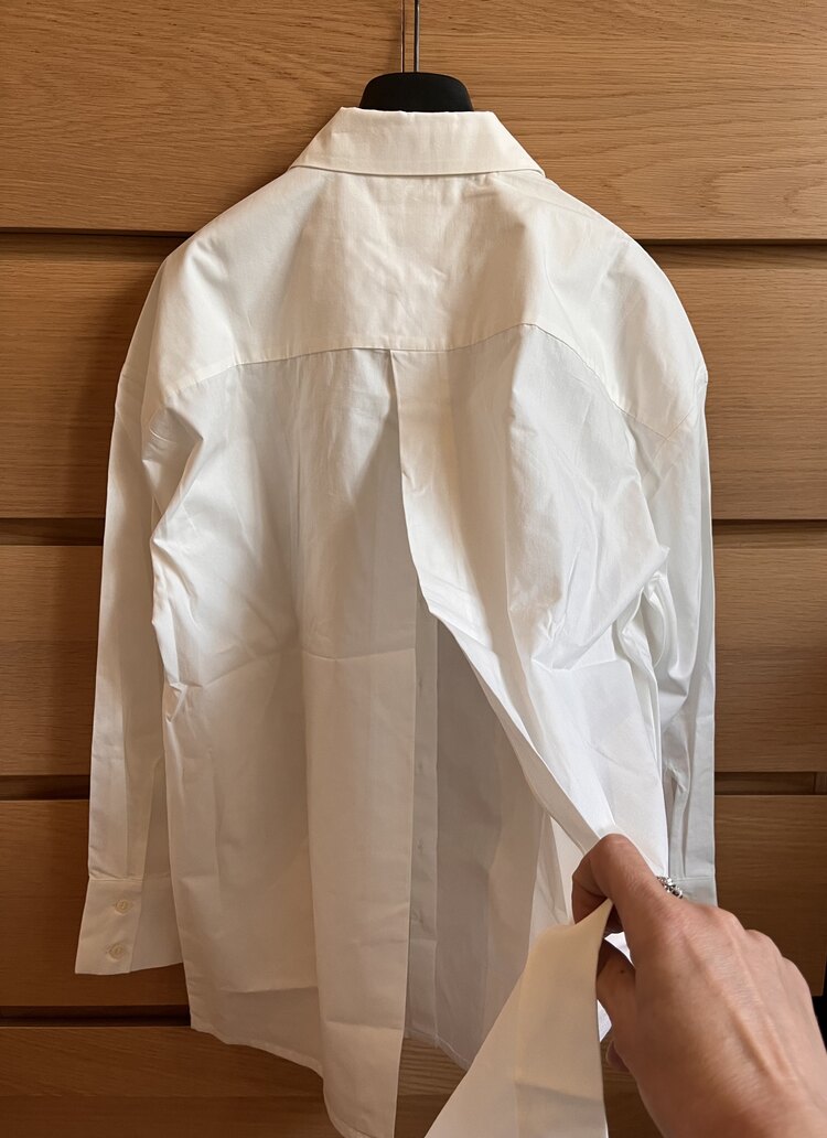 Anthropologie Sırt Yırtmaçlı Gömlek - Kırık Beyaz