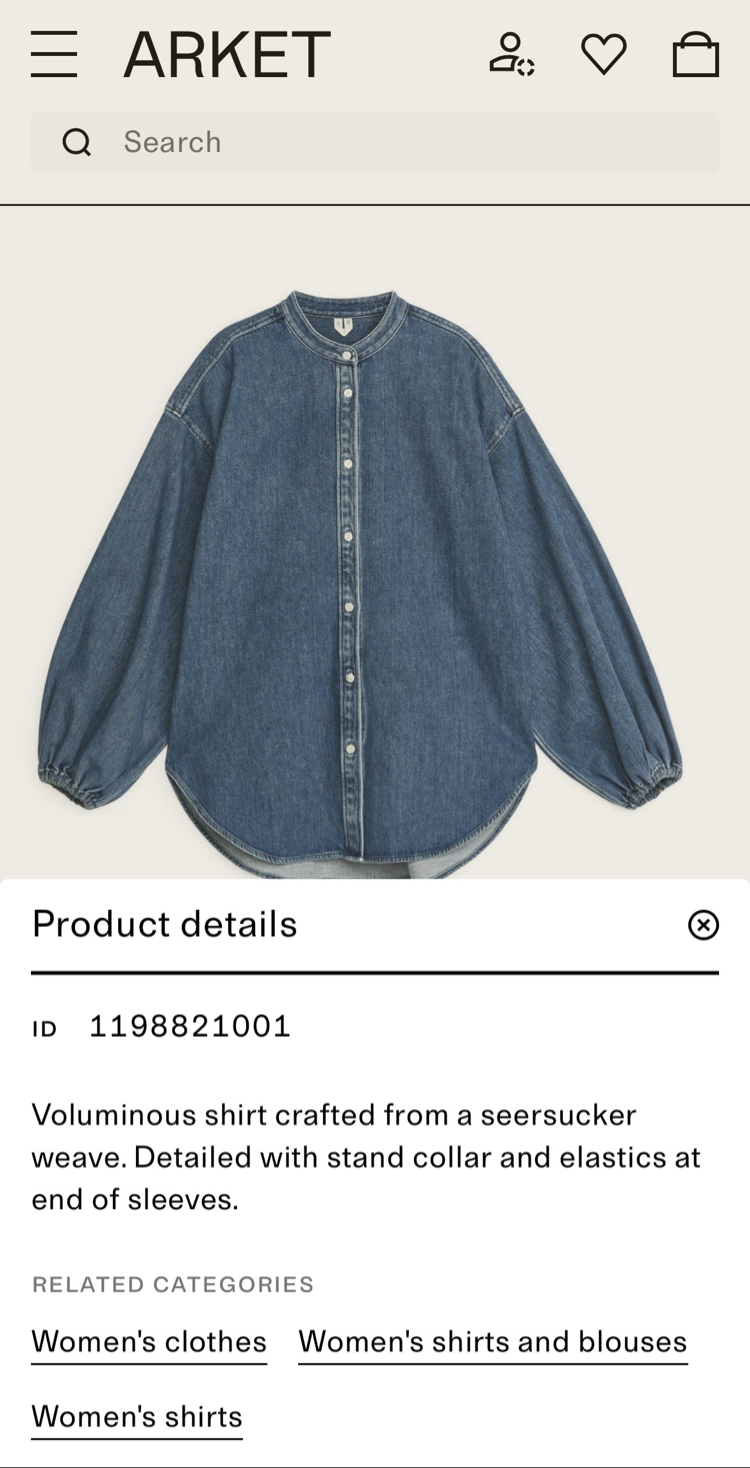 Arket Denim Gömlek - Mavi