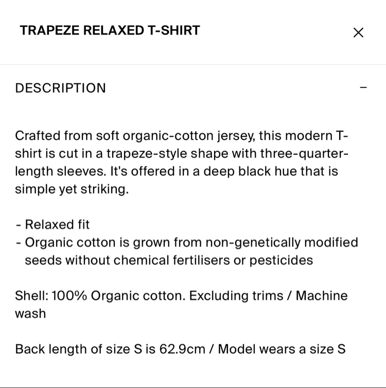 COS Boxy Fit T-Shirt - Siyah