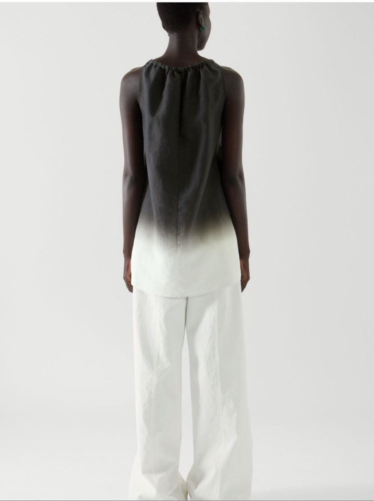 COS Ombre Keten Tunik - Desenli