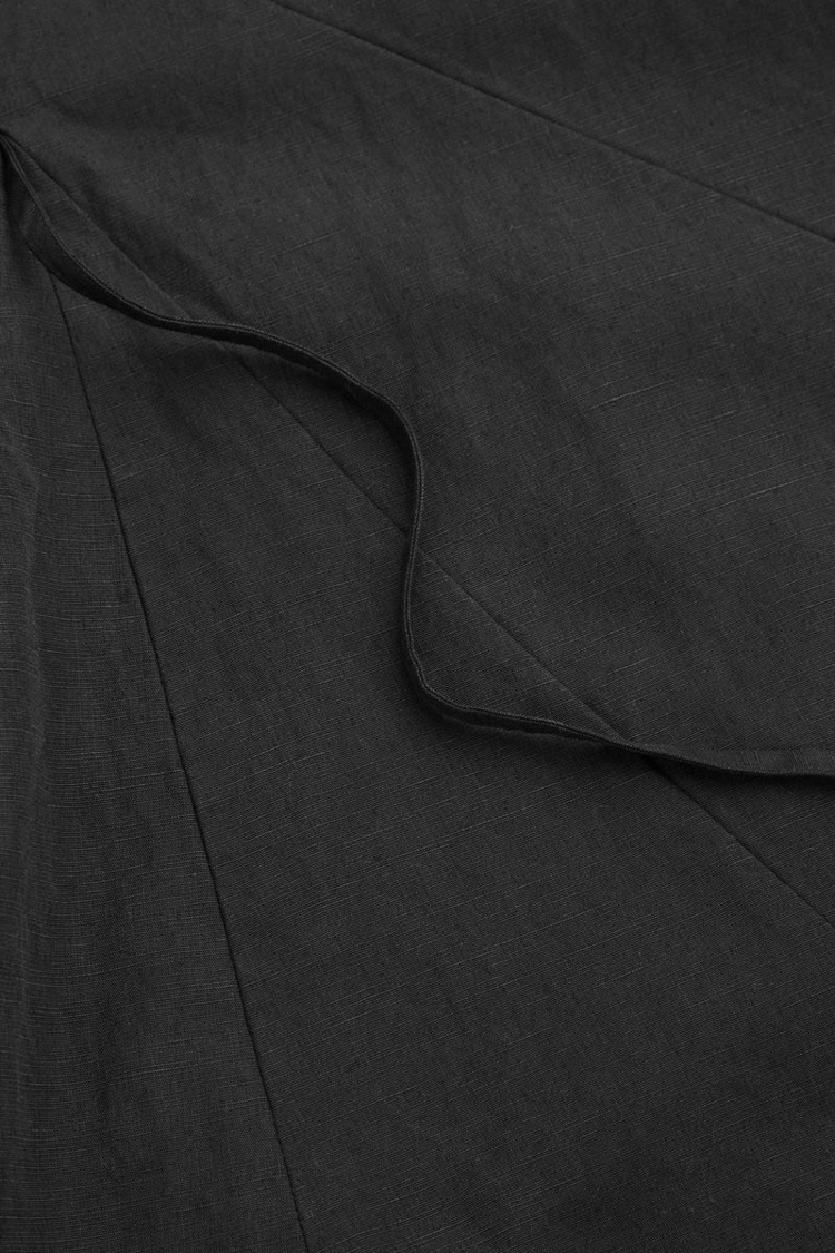 COS Keten Kimono Gömlek - Siyah