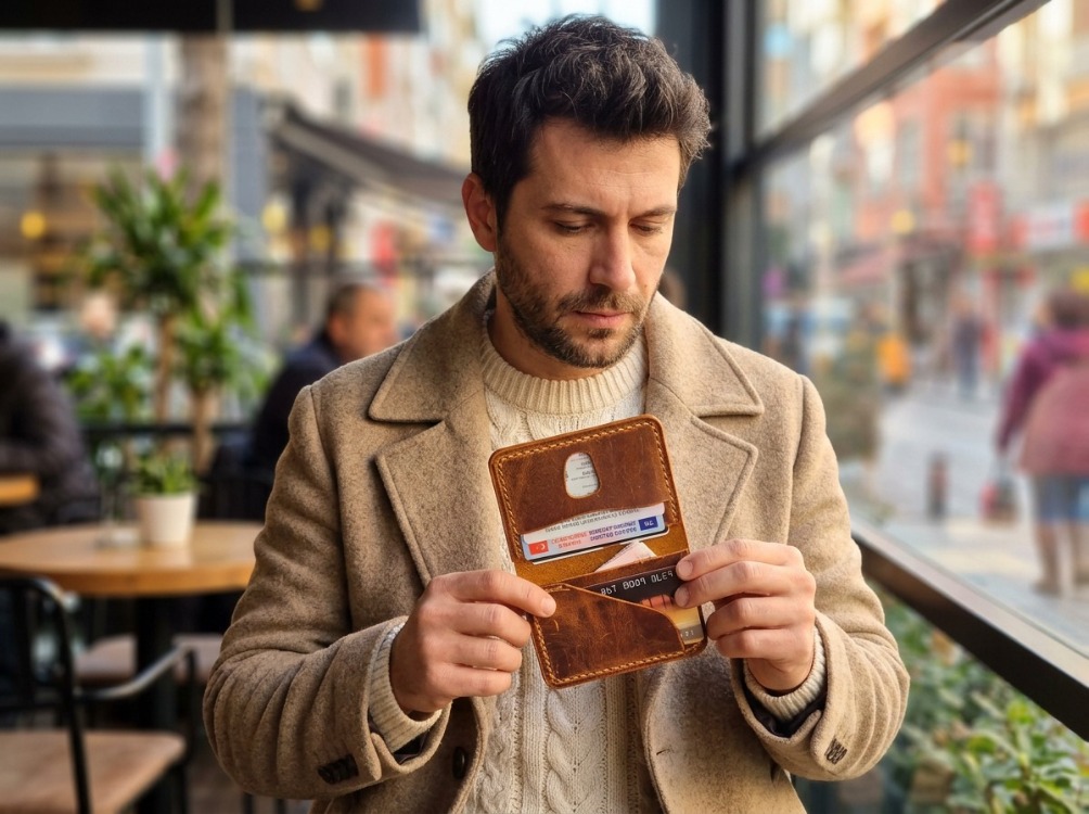 PHILO – El Yapımı Hakiki Deri Cüzdan