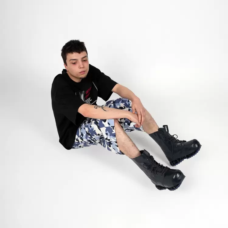 BLUE CAMO SHORTS