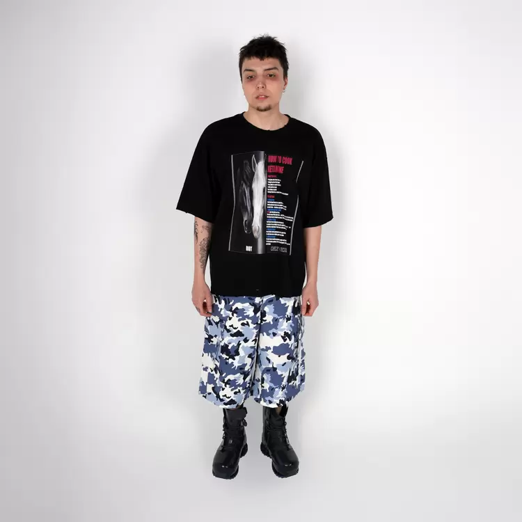 BLUE CAMO SHORTS