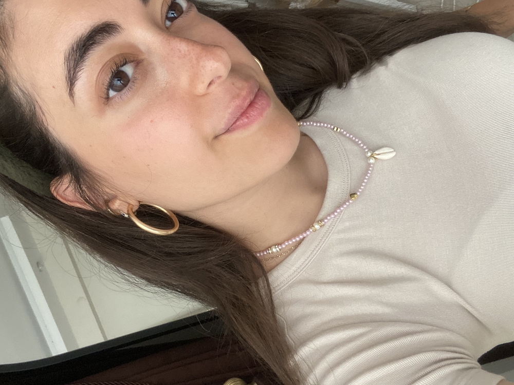 PEMBE DENİZKABUĞU KOLYE