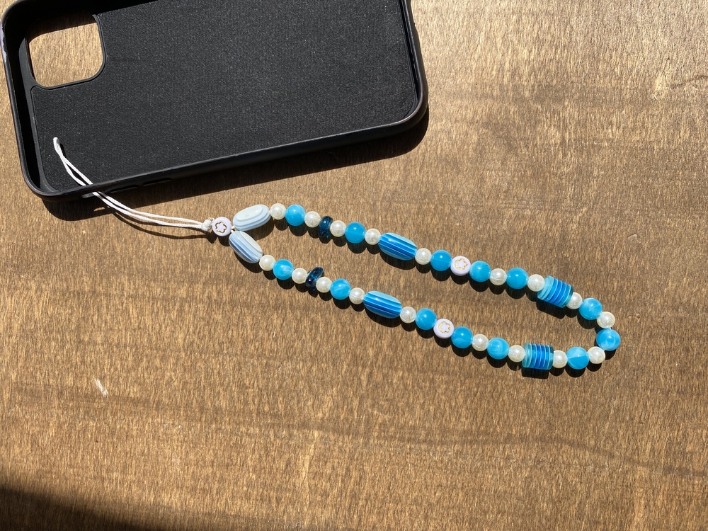 MAVİ CÜMBÜŞ TELEFON CHARM