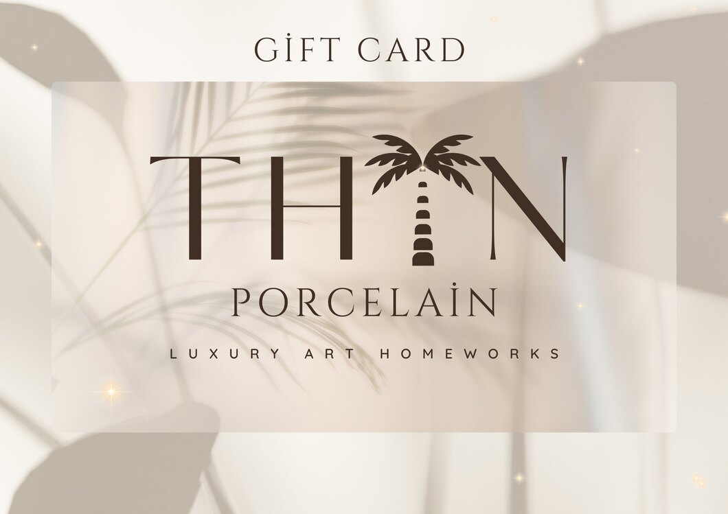 Thin Porcelain Gift Card