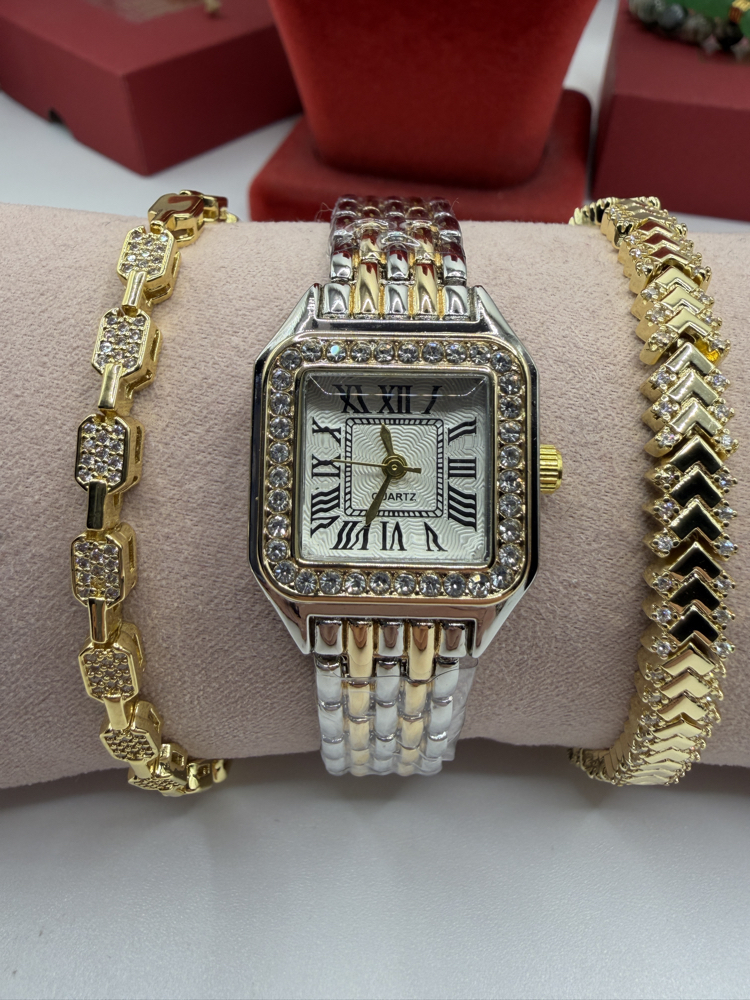 Cartier Modeli Şıklığında Saat 