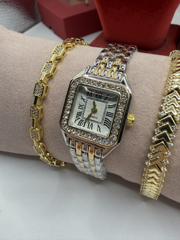 Cartier Modeli Şıklığında Saat 