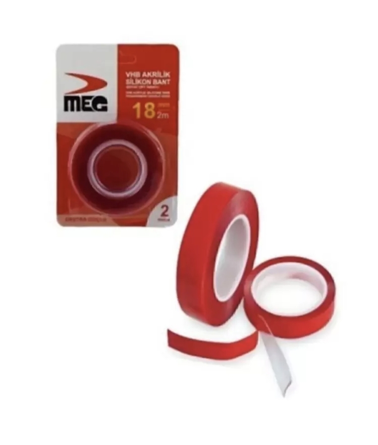 İmg Silikon Çift Taraflı Akrilik Bant 18mm X 2mt