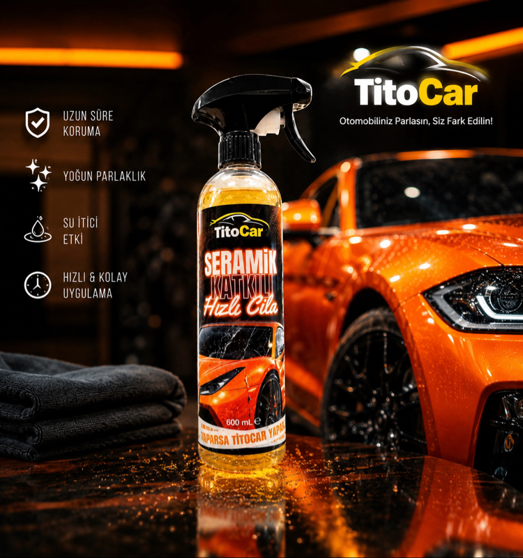TitoCar Seramik Katkılı Hızlı Cila 600 ml