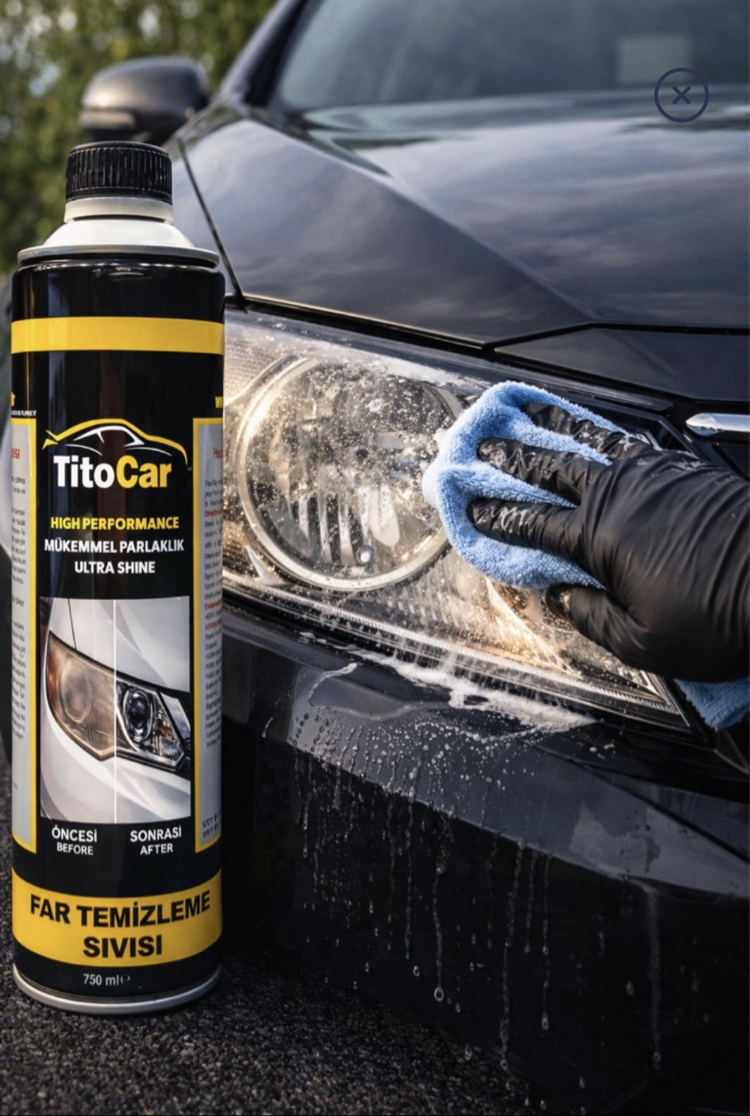 TitoCar Far Parlatma Kimyasalı 750 ml