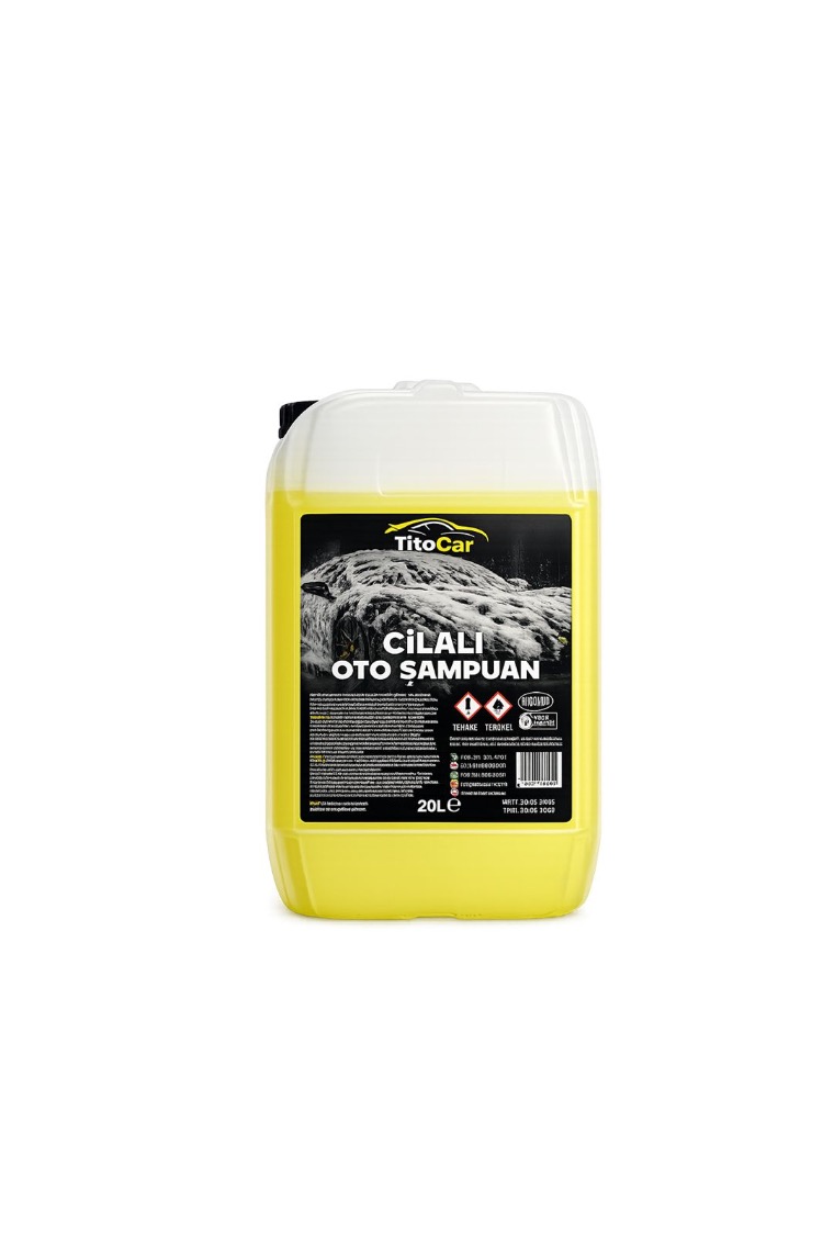 TitoCar Kostiksiz Cilalı Şampuan 20 Litre