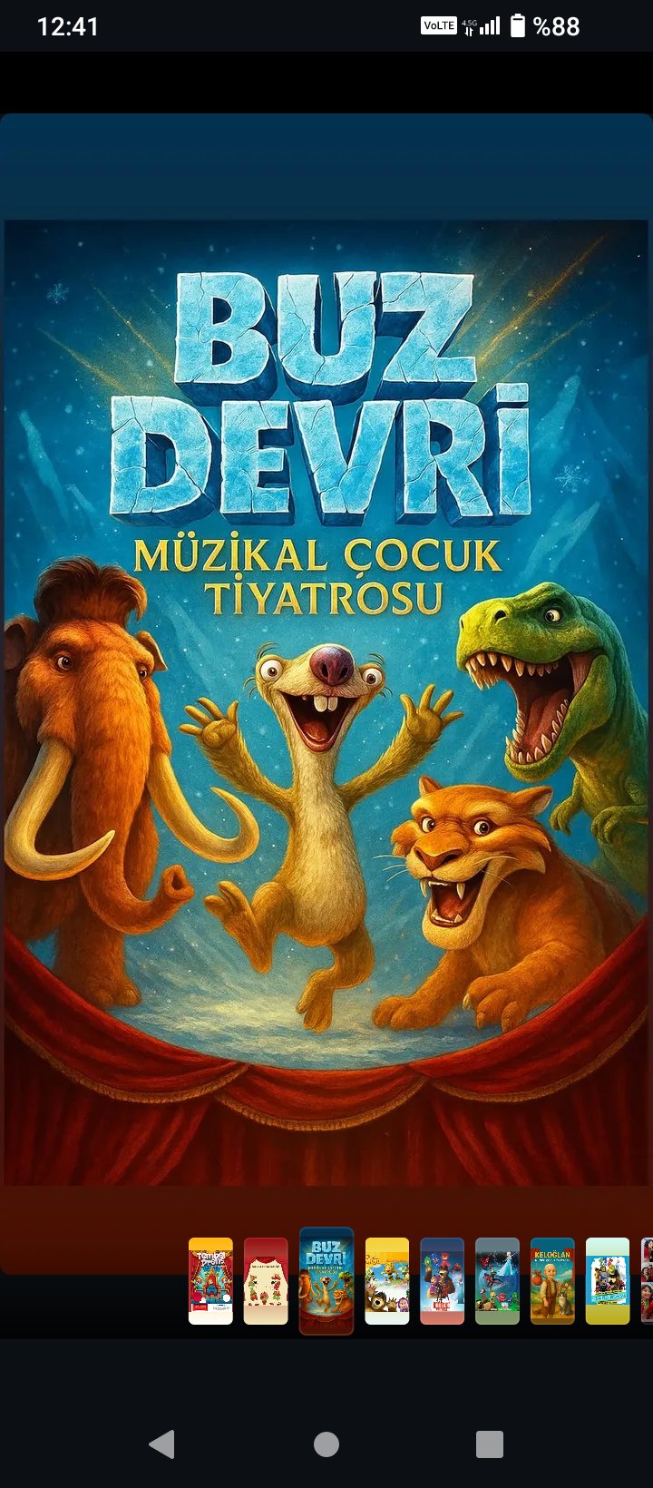 BUZ DEVRİ (23 AĞUSTOS) 1 kişilik bilet 
