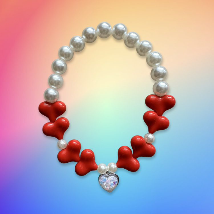 Heart Glow – Charmlı Boncuk Kolye