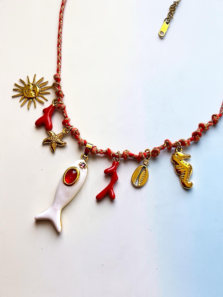 Balık charm kolye