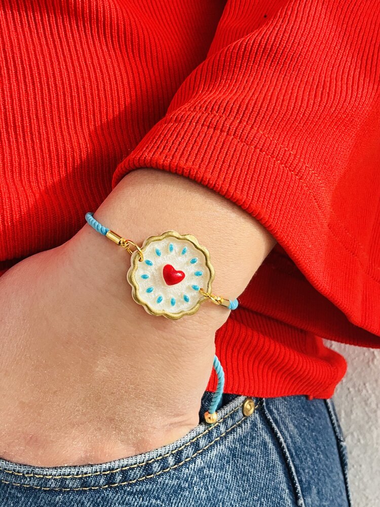 Küpe Bileklik Set Sallantılı Kalp