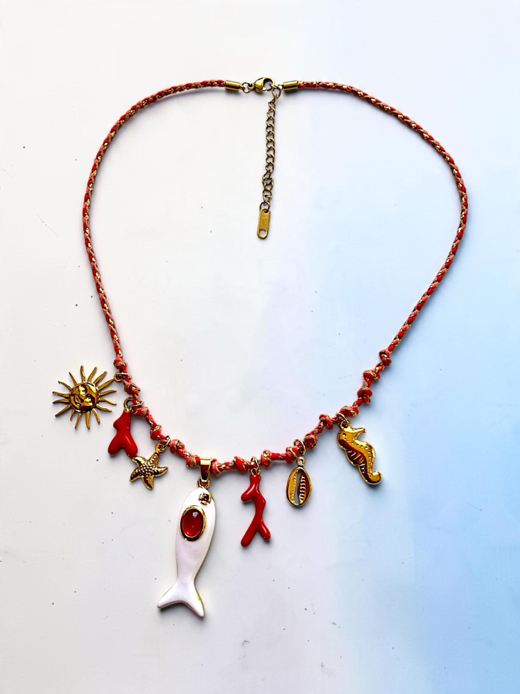 Balık charm kolye