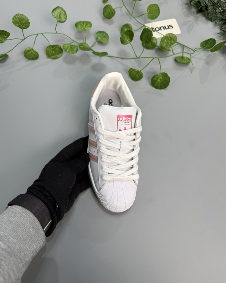 Adidas superstar simli toz pembe 