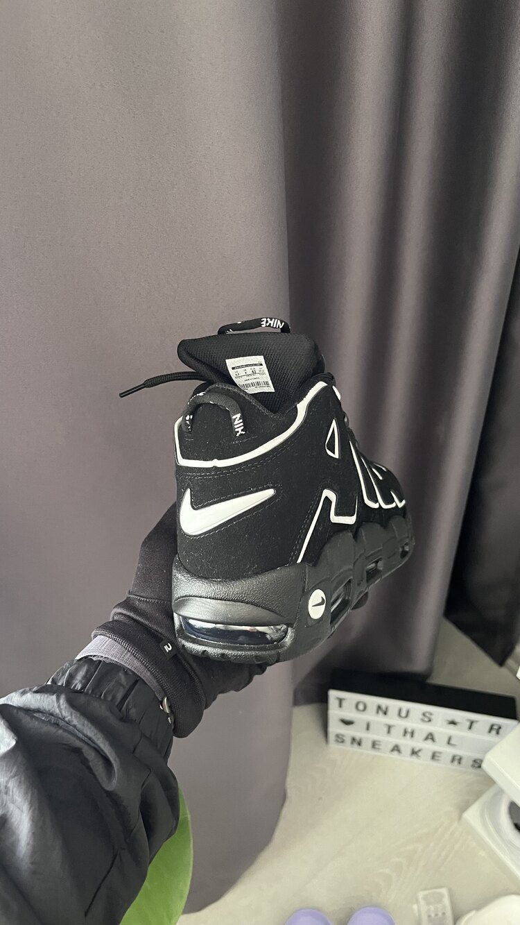 Nike Uptempo Air Siyah Beyaz 
