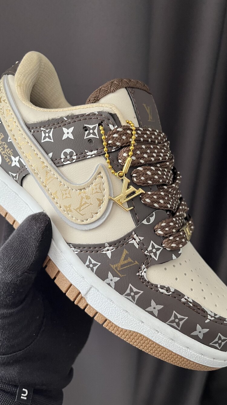 Nike Dunk X Louis Vuitton Kahverengi 
