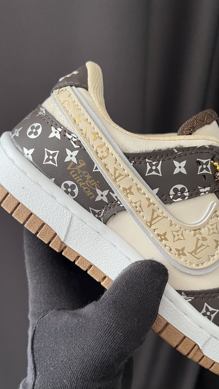 Nike Dunk X Louis Vuitton Kahverengi 