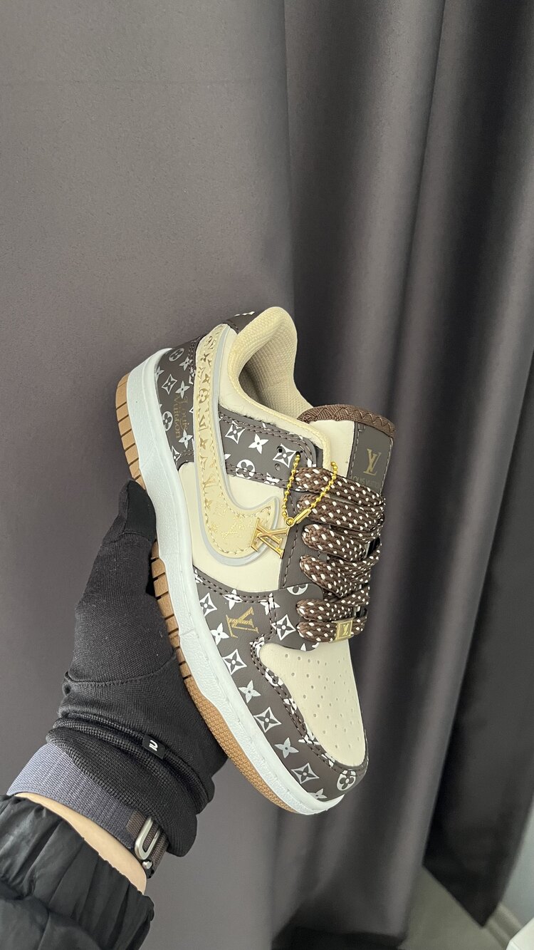 Nike Dunk X Louis Vuitton Kahverengi 