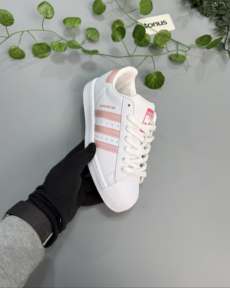 Adidas superstar simli toz pembe 