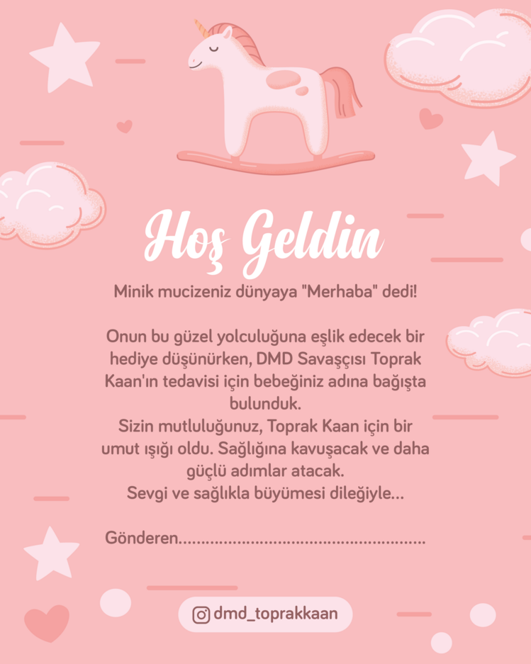 Hoşgeldin Bebek Dijital Tebrik Kartı